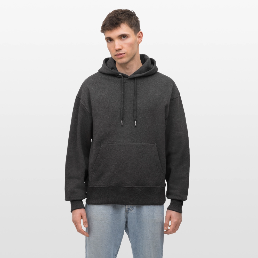 Stanley/Stella SLAMMER unisex relaxed fit luomuhuppari - tummanharmaa meleerattu