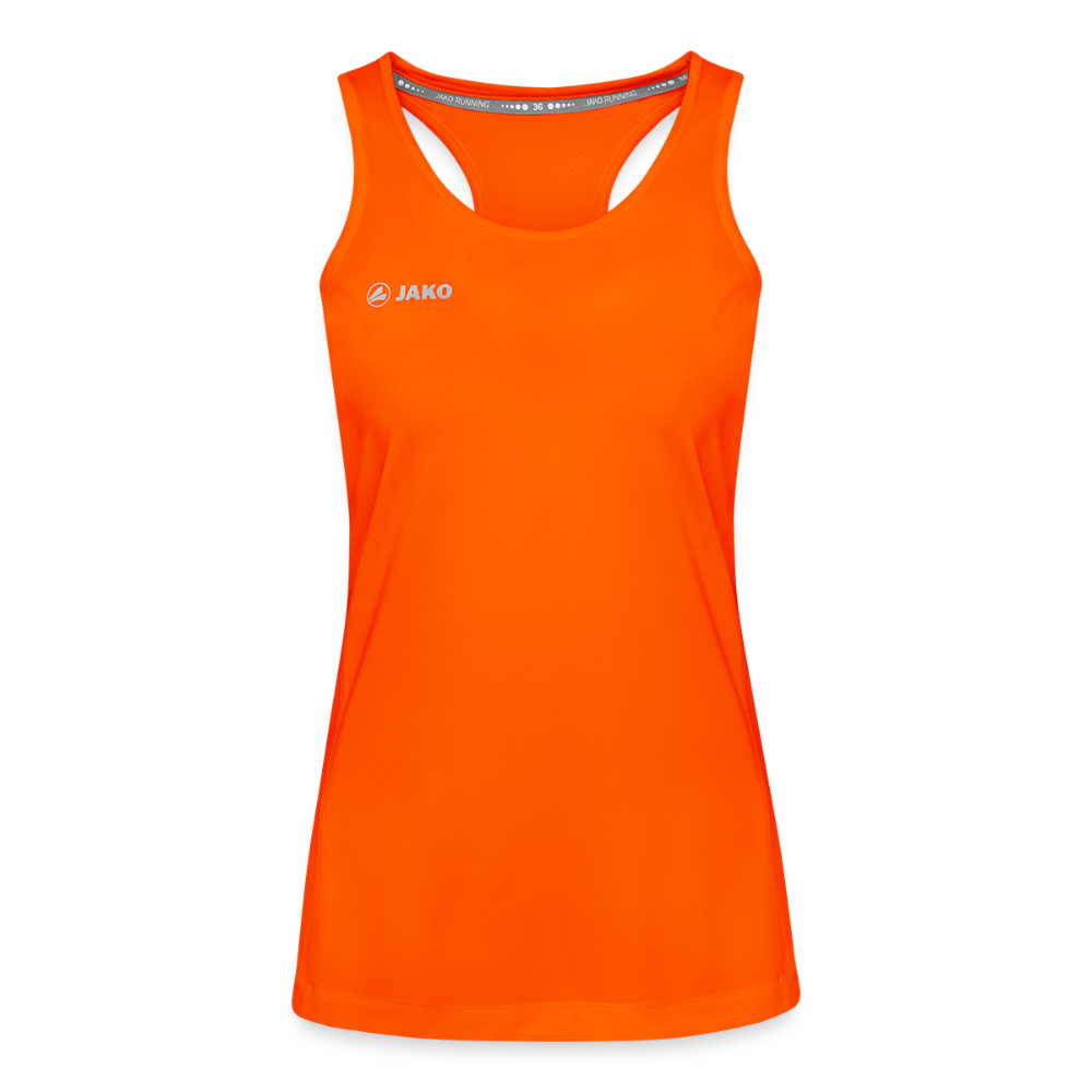 JAKO Run 2.0 naisten tanktoppi - neonoranssi