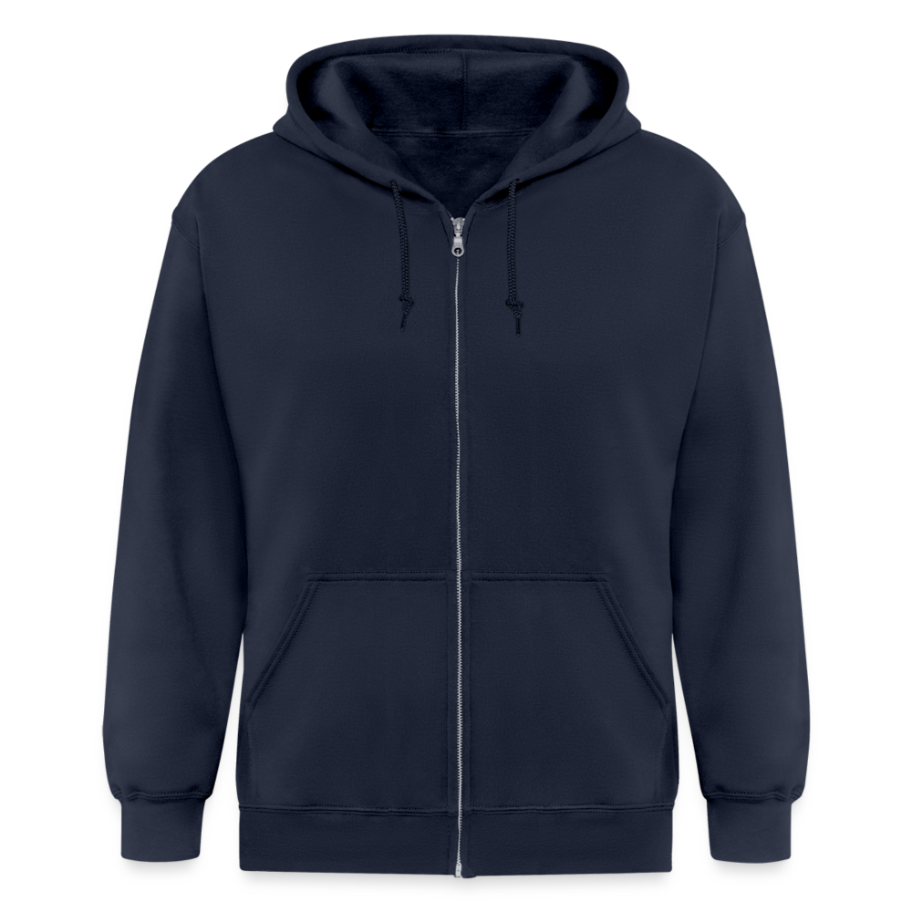 Miesten Heavyweight vetoketjullinen huppari - navy