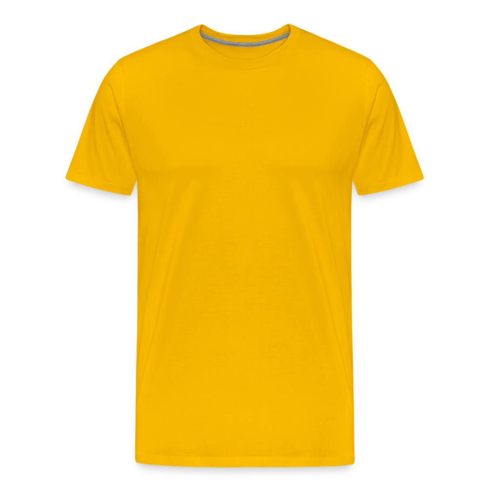Miesten premium t-paita - auringonkeltainen