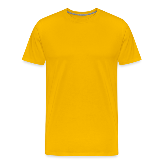 Miesten premium t-paita - auringonkeltainen